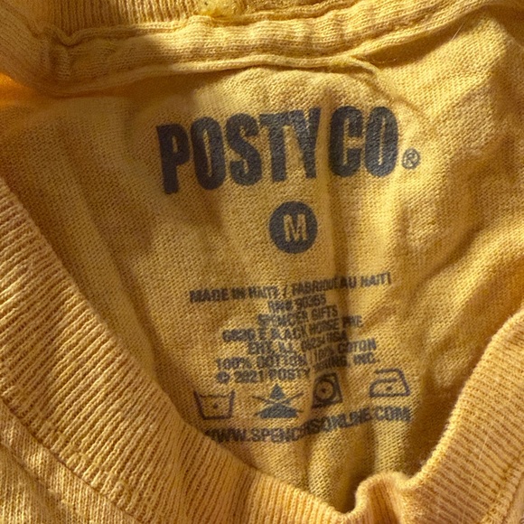 Posty Co Post Malone Yellow Graphic T-Shirt - Picture 4 of 6